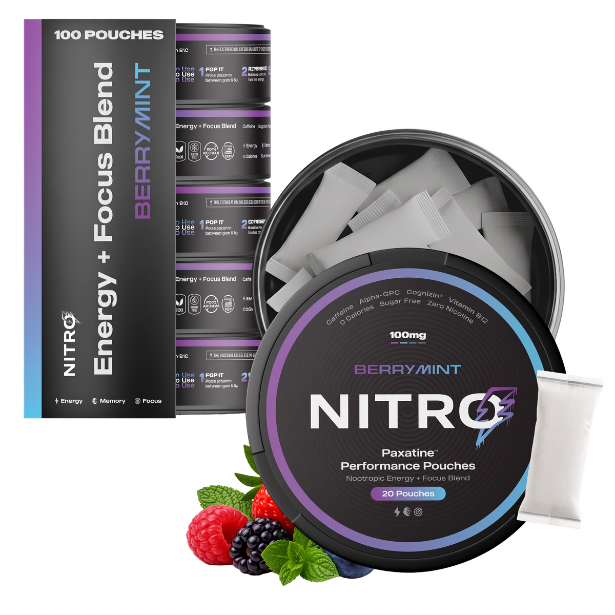 Nitro Berry Mint pouches