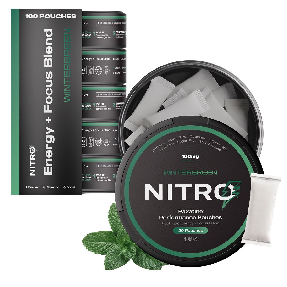 Nitro Wintergreen pouches